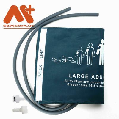 China 2754 Large Adult Blood Pressure Cuff NIBP Dual Tube 33-47cm for sale