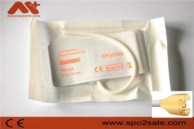中国 使い捨て可能なNIBPの袖口M1873B新生児のNibpの袖口の単一の管8 - 15 Cm 販売のため