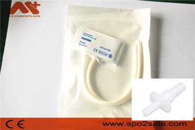 China CE Disposable NIBP Cuff 2422 Newborn Blood Pressure Cuff Dual Tube 4 - 8 Cm for sale
