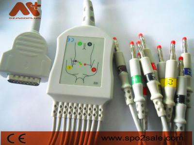 Chine Câble lié directement compatible d'électrocardiogramme de soins de santé de GE - 2104727-001 à vendre