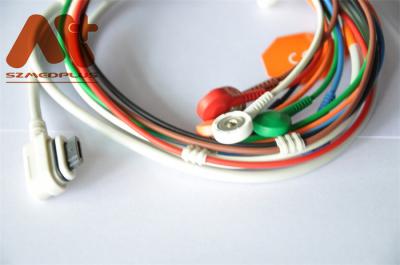 China Telemetry Leadwire ECG Cable 5 Lead Snap 2008594-002 2008594-001 for sale