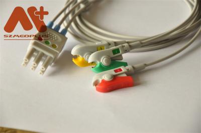 China Spacelabs Compatible 3 lead clip ECG Leadwire - 700-0006-01 for sale