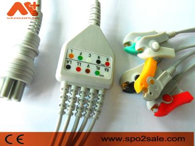 China Monitor paciente do grampo 6pin da ligação do cabo 5 de Omron Colin Cable Direct Connect ECG à venda