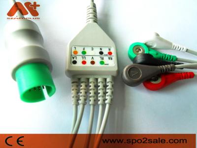 China La broche compatible de 5 ventajas de Spacelabs Directo-conecta el cable de ECG - CB-72596R en venta