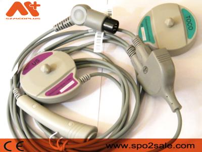 China Goldway UT3000A 3 In 1 Fetal Transducer With Gray TPU Cable Round 6pin for sale
