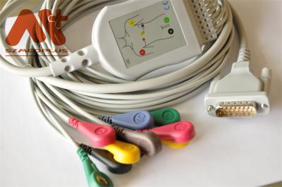 中国 Mindray R12のElectrocardiographのための医学TPUの電極の鉛ケーブル 販売のため