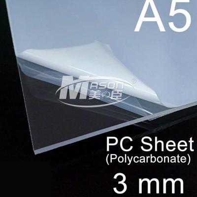 Cina Resistente UV dell'alto della trasparenza 3mm chiaro strato del policarbonato in vendita