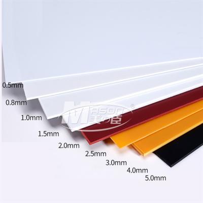 China Laser/CNC Engraving Glossy ABS Styrene Plastic Sheet 5mm For UV Printed Billboard for sale