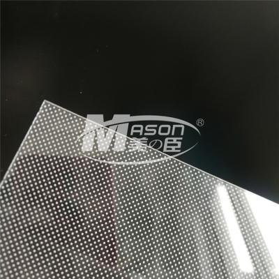 China 3mm 1220X2440mm Acrylic Light Guide Panel LGP PMMA Use For Lighting Sign for sale