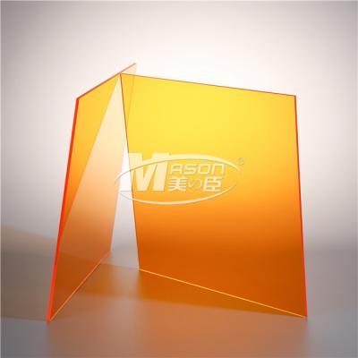 Chine La feuille acrylique colorée par 2mm décorative incorporée ESD de double couche mènent le plastique au néon à vendre