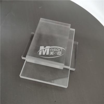 China hoja plástica de acrílico del plexiglás transparente resistente del plexiglás del rasguño 5H en venta