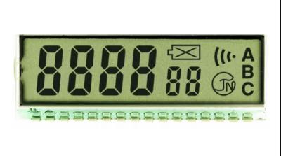 China Transmissive Custom Segment LCD Display Module HTN Characters For Electronic Meter for sale