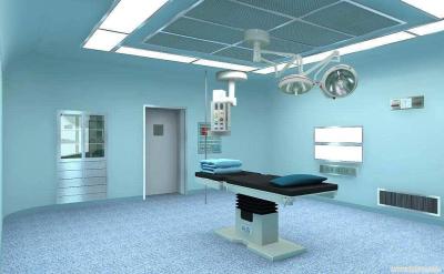 China Laminar Flow Modular Operating Theater Spray Coating Color Scratch Proof Steel for sale