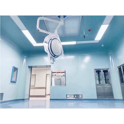 China PVC Steel Laminar Flow Modular Operating Room 42db With Surgery Shadowless Lamp for sale