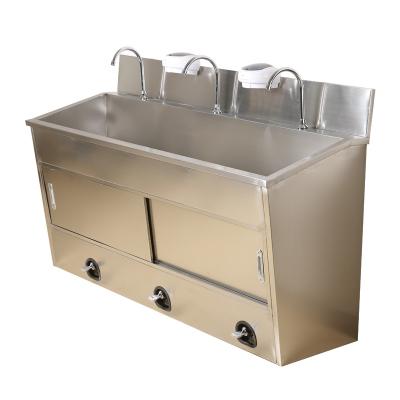 China Hospital Stainless Steel Surgeon Type Wash Basin , Knee Operated Hand Wash Sink for sale