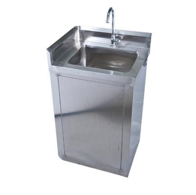 China 900mm Knee Operated Stainless Steel Hand Wash Basin SUS201 for sale