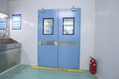 China Steel Pharmaceutical Clean Room Door Hermetically Sealed Airtight Interior Door CE for sale