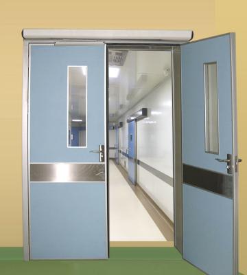 China Hygienic HPL Pharmaceutical Clean Room Door , Operating Room Doors Encircle Frame for sale