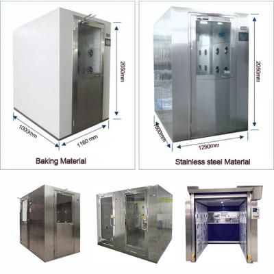 China SUS304 Clean Room Stainless Steel Air Shower 1kw 220V Pass Through for sale