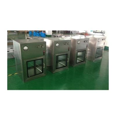 China 280W Lab Stainless Steel Pass Box Electrogalvanized Metal Transfer Window CE for sale