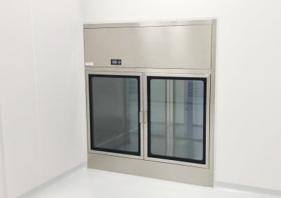 China 304 Clean Room Stainless Steel Pass Box Static 220V With Interlocking Transfer Window for sale