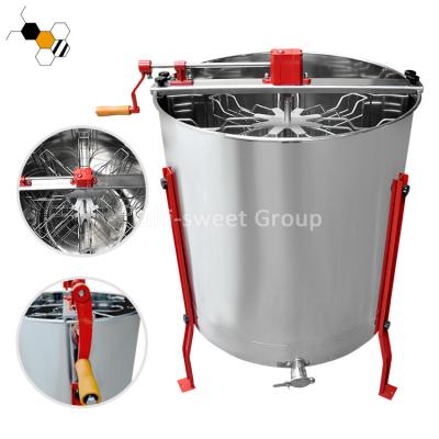 China Stainless Steel 8 Frames Centrifuge Honey Manual Honey Extractor for sale