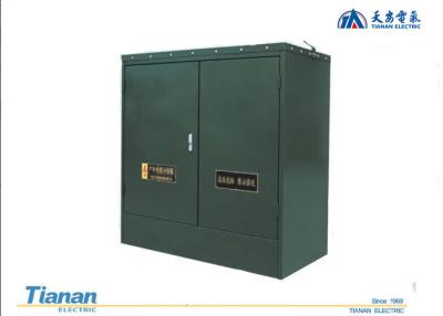 China Outdoor Cable Branch Box Metal Enclosed Green Color Connect Distribution Cabinet for sale