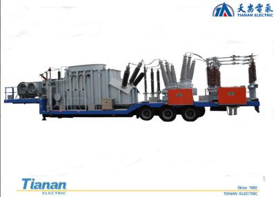 China 132kv Prefabricated Mobile Vehicle Mounted semi-trailer Transformer Substation for sale
