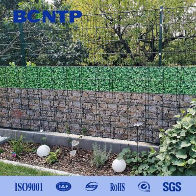 China UV Resistance 19cm*35m with 20 Clips Imprinting PVC Strip Screen Privacy Fence for Double Wire Fence Garden Decoration for sale
