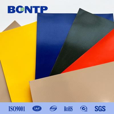 China 1000D Vinyl PVC Coated Tarpaulin Fabric For Trailer Curtain Truck Cover for sale