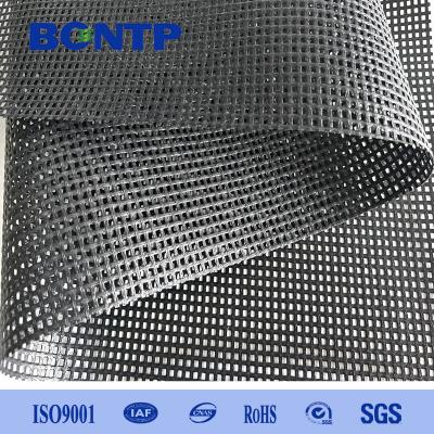 China Black Heavy Duty PVC Mesh Cloth Shade Mesh Traps For Dump Trailer high strength for sale