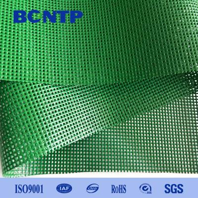 China Heavy Duty PVC Mesh Fabric PVC Coated Polyester Mesh Vinyl Fabric high strength  fire resistance for sale