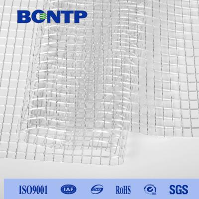 China Pvc 1000d big mesh hole Waterproof Transparent Tarpaulin For Awning for sale