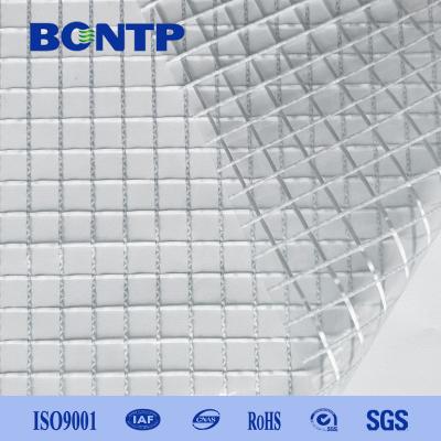 China PVC-Plane 1000d des freien Raumes 9x9 PVC-Film-Zelt-Fenster PVC-transparentes Mesh Fabric zu verkaufen