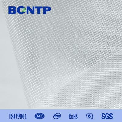 Κίνα PVC διαφανή πλέγματος τοποθετημένα σε στρώματα ύφασμα πολυεστέρα φύλλα μουσαμάδων πλέγματος διαφανή προς πώληση