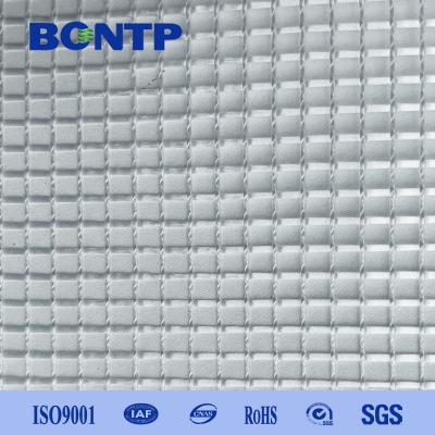 China Transparent White Tarpaulin PVC Transparent Mesh Fabric for sale