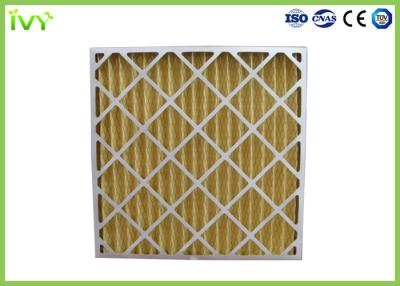 China Merv 8 Pleated Furnace Primary Air Filter EU4 With Cardboard Frame for sale