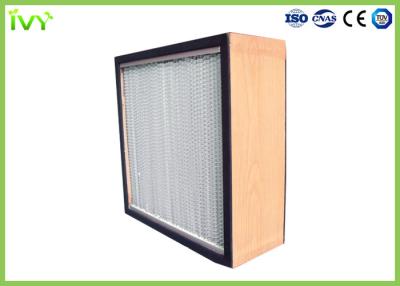 China H10 - H14 HEPA Deep Pleat Filter 0.3 Um Porosity For Laboratory for sale