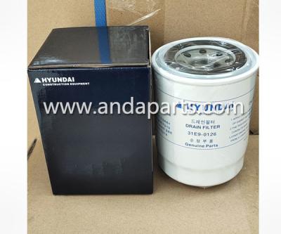 China Good Quality Hydraulic Oil Filter For Hyundai 31E9-0126 31E9-0126-A for sale