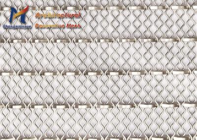 China Cladding Architectural Woven Metal Mesh 4m Titanium Coated for sale