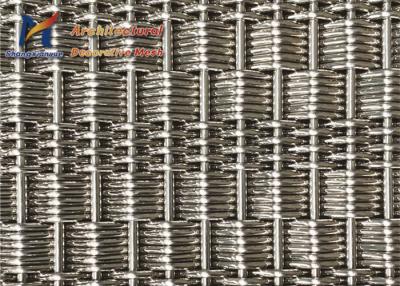 China Commercial Building Elevator Mesh Interior Wall Covering 1.5mm SS304 for sale