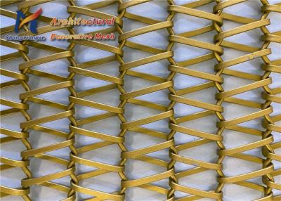 China Space Dividers Spiral Wire Mesh 1mm 2.0mm Antique Brass for sale