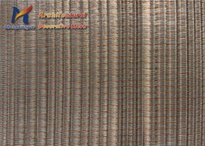 China 1.0mm 3m Laminated Glass Metal Mesh Corridor Wall Covering for sale