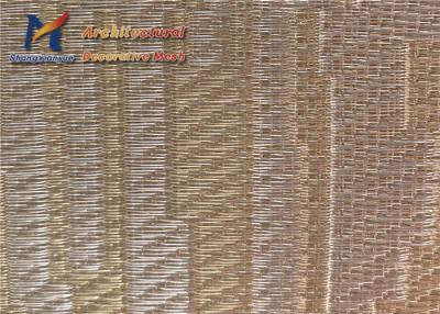Chine Cuivre décoratif de Mesh Dividers 3m de fil en verre d'armure toile à vendre