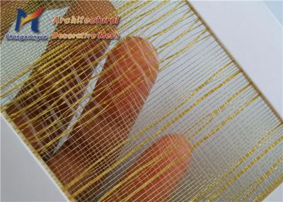 China Gold Facade Metal Mesh 30m 316 Stainless Steel Mesh Screen for sale