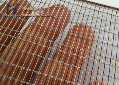 China Sound Insulation Glass Wire Mesh Dividers SS304 Silver for sale