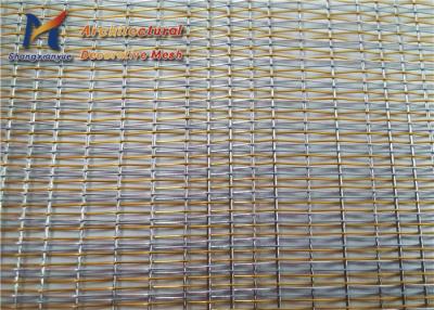 China 0.3mm 1.0mm Glass Wire Mesh Architectural Decorative SS316 for sale