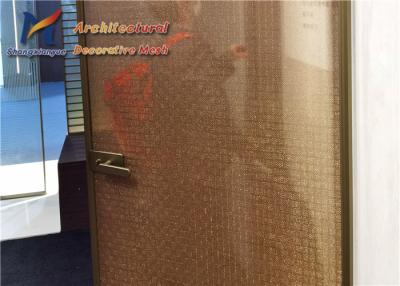 China Interlayer Laminated Glass Metal Mesh 30m Woven Copper Wire Mesh for sale