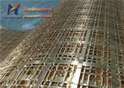 China Rede de arame tecida arquitetónica dos divisores de bronze decorativos de Mesh Partitions Space à venda