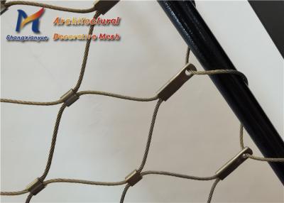 China SS316L Stainless Steel Rope Mesh Cable Nets For Animal Enclosures 1.5mm for sale